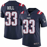 Nike Men & Women & Youth Patriots 33 Jeremy Hill Navy Color Rush Limited Jersey,baseball caps,new era cap wholesale,wholesale hats